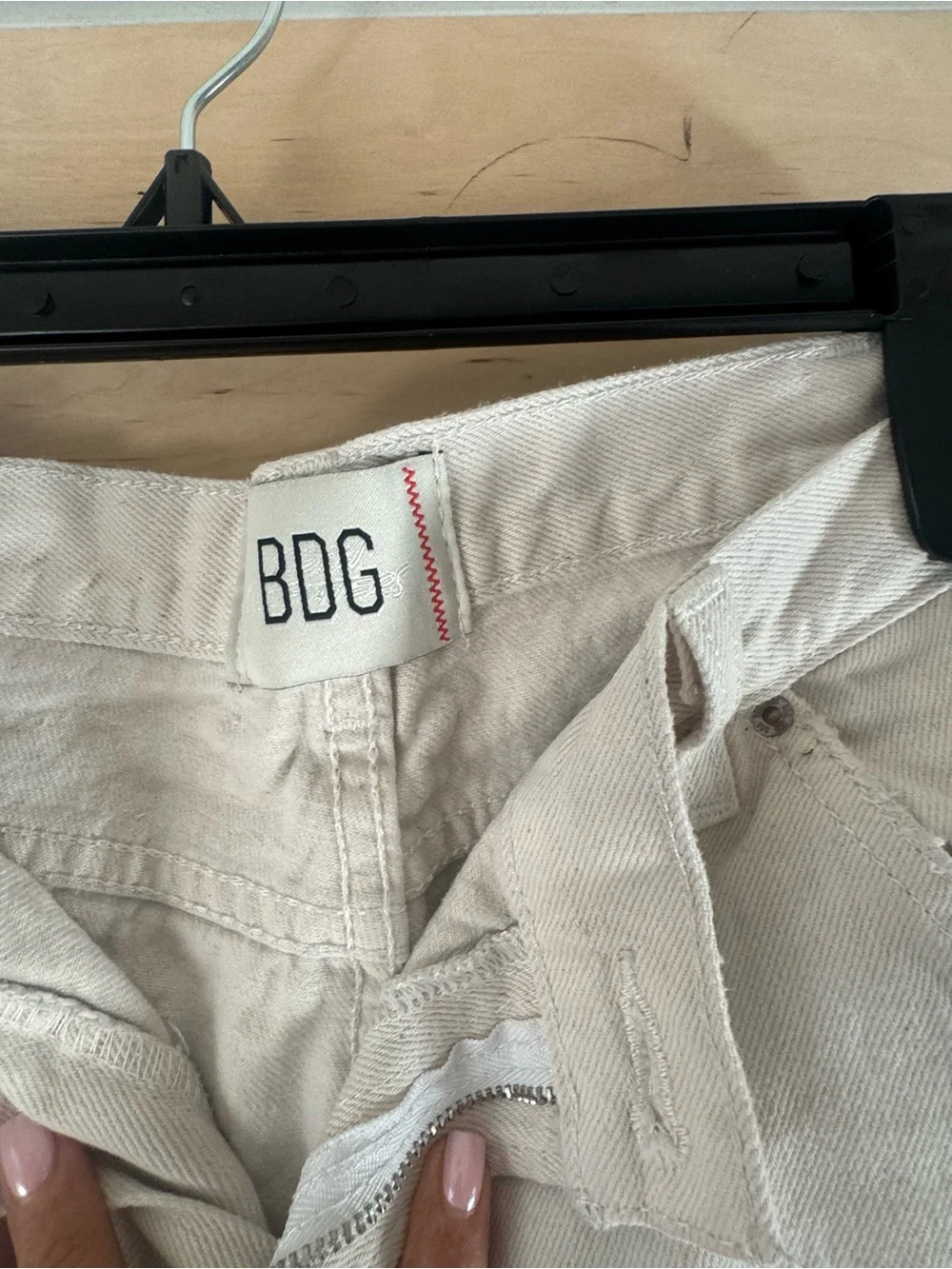 BDG girls Cream Carpenter Pants